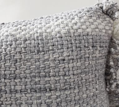 Ixora Indoor/Outdoor Lumbar Pillow , 14 x 20", Gray Multi - Image 1