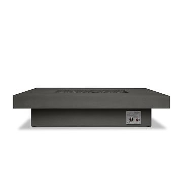 Concrete Lipped Rectangle Fire Table, 72", Carbon - Image 1