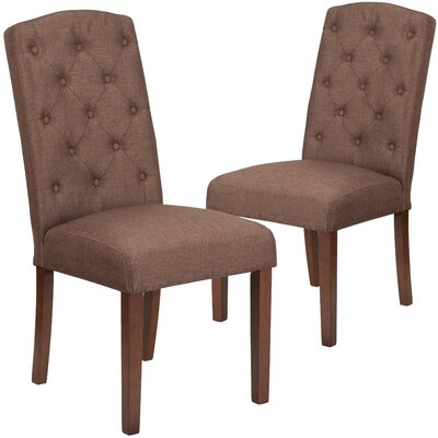 Chafin Mid-Century Tufted Parsons Upholstered Dining Chair - Image 0