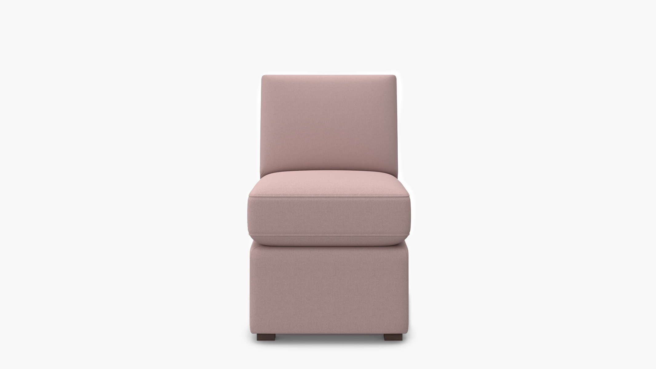 Petite Slipper Chair, Blush Everyday Linen - Image 0