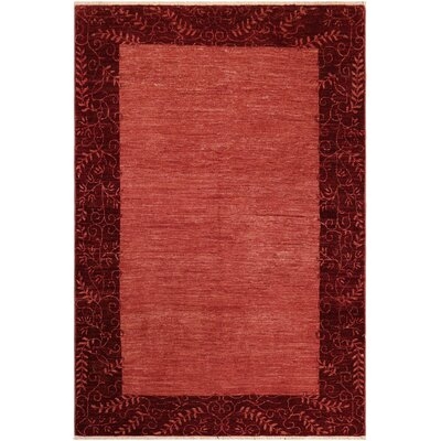 Shabby Elegance Modern Val Red/Red Wool Rug - 5'10'' X 8'0'' - Image 0