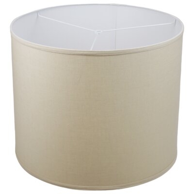 16" H x 20" W Drum Lamp Shade - (Spider Attachment) in Linen Natural - Image 0