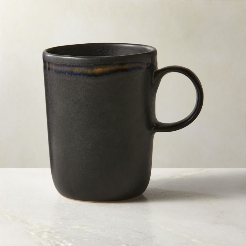 Hyacinth Black Coffee Mugs 11.75oz Set of 6 - Image 2
