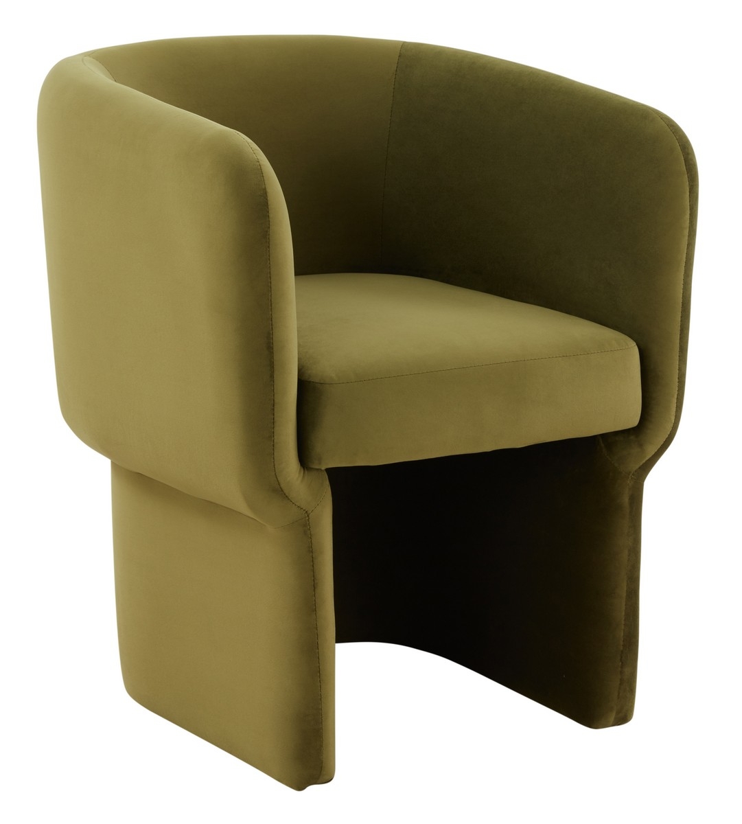 Wally Velvet Dining Chair - Olive Green - Image 3