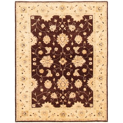 One-of-a-Kind Zuccaro Hand-Knotted 2010s Ushak Red/Beige 5' x 6'7" Wool Area Rug - Image 0