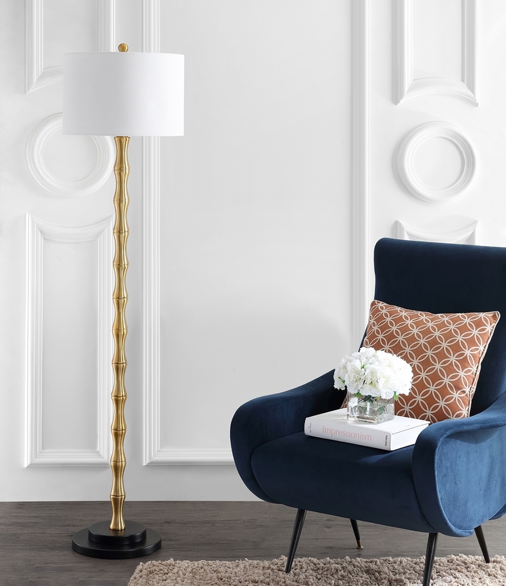 Kolten Floor Lamp - Antique Brass - Arlo Home - Image 1