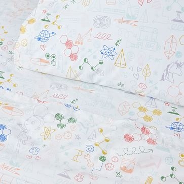 Ada Twist Doodle Pillowcase, Multi, WE Kids - Image 1