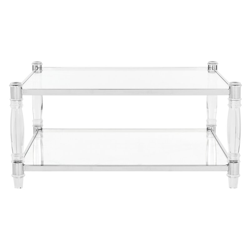 Safavieh Couture Isabelle Coffee Table Color: Silver - Image 0