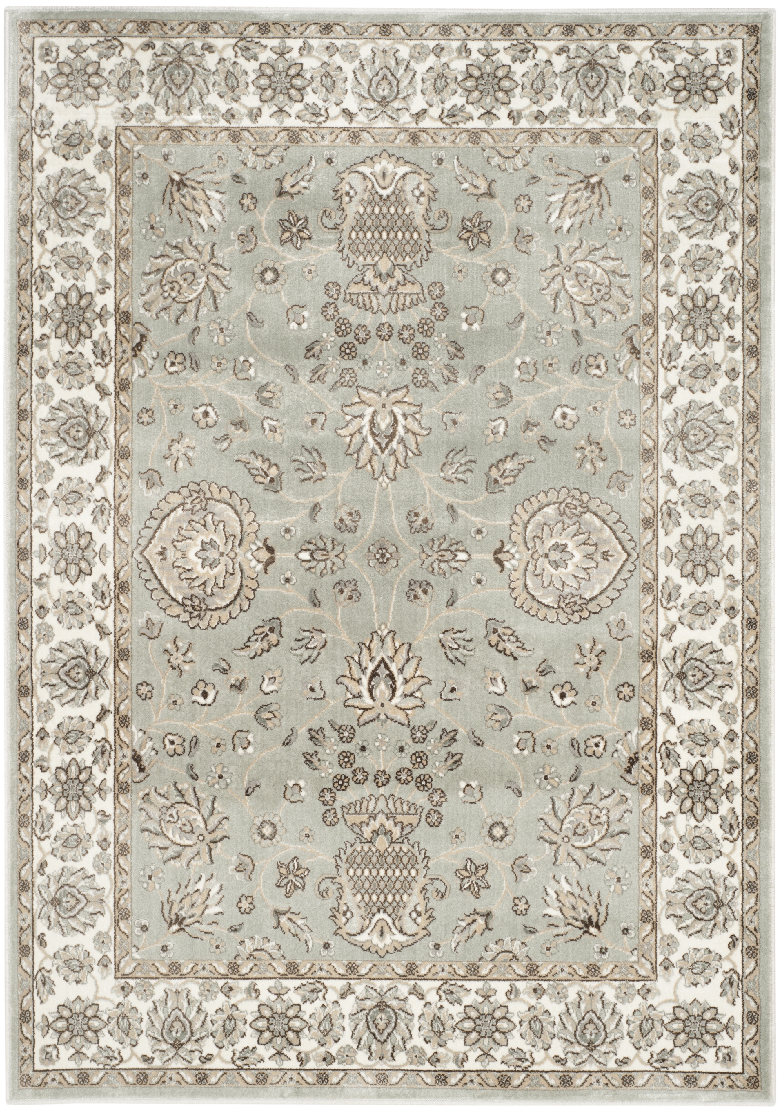 Arlo Home Woven Area Rug, PEG610W, Silver/Ivory,  4' X 5' 3" - Image 0
