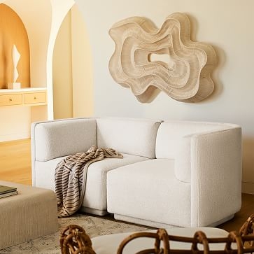Geode Fiber Wall Art, Natural, 55x38, Cotton - Image 3