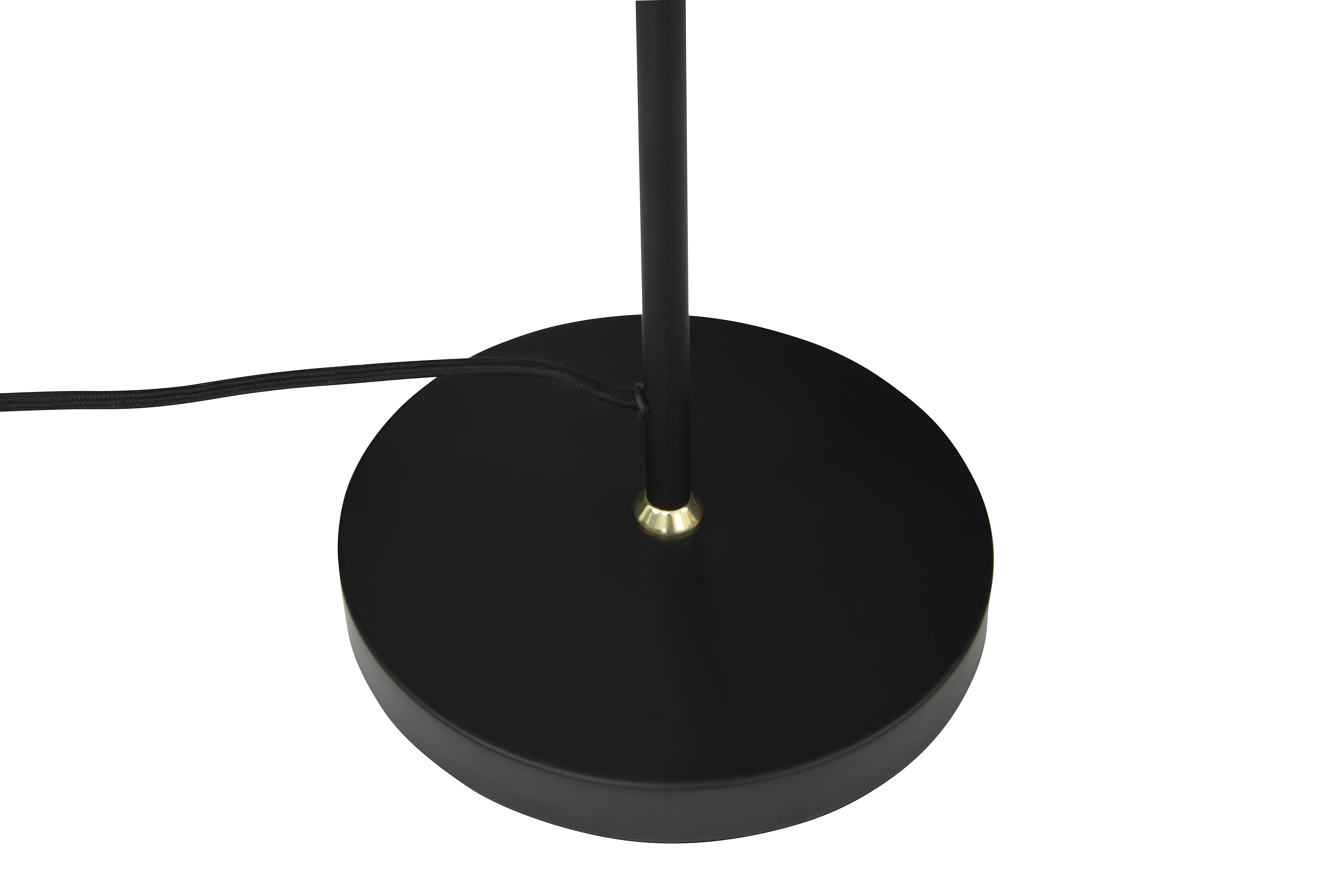 Metal Floor Lamp with Glass Planter Vase, Black, 62.25" - Image 4