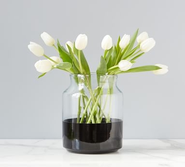Color Block Glass Mason Jar Vase, Flower Vase - Image 3