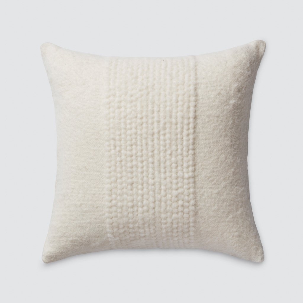 Veta Pillow - Ivory - 22'' x 22'' By The Citizenry - Image 0