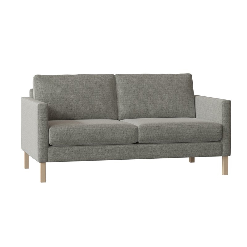 Hekman Metro 65"" Square Arm Loveseat with Reversible Cushions - Image 0