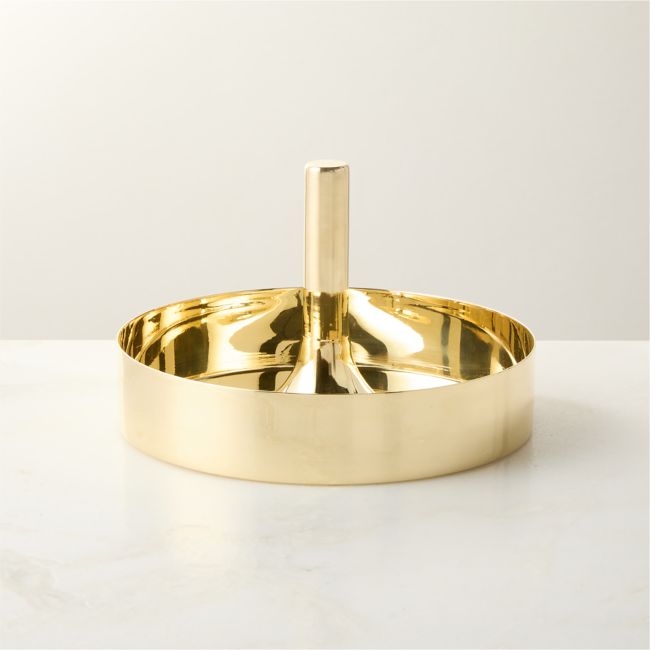 Hierarchy Unlacquered Polished Brass Catchall Dish by Bill Curry - Image 0