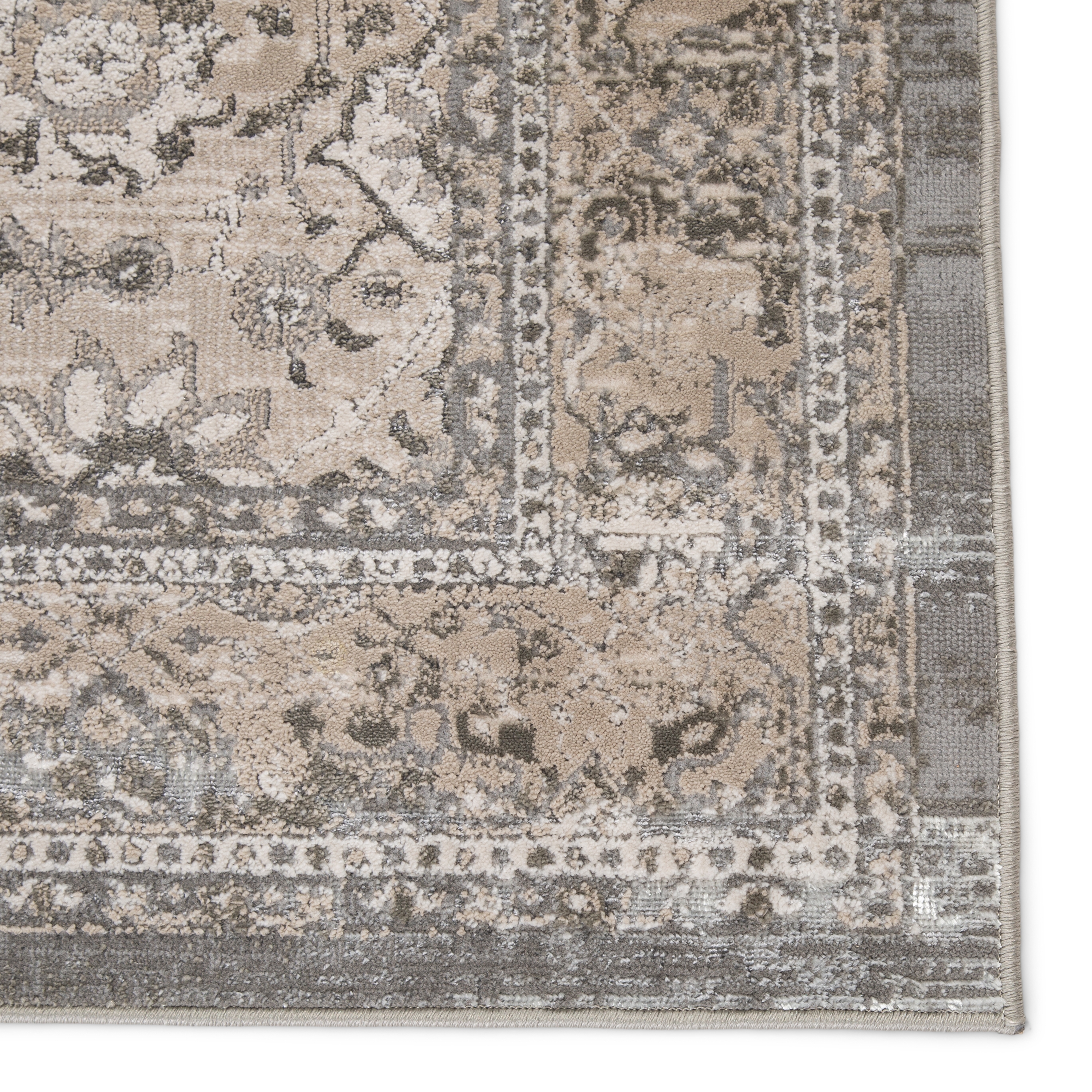 Vibe by Odel Oriental Gray/ White Area Rug (7'10"X10'6") - Image 3