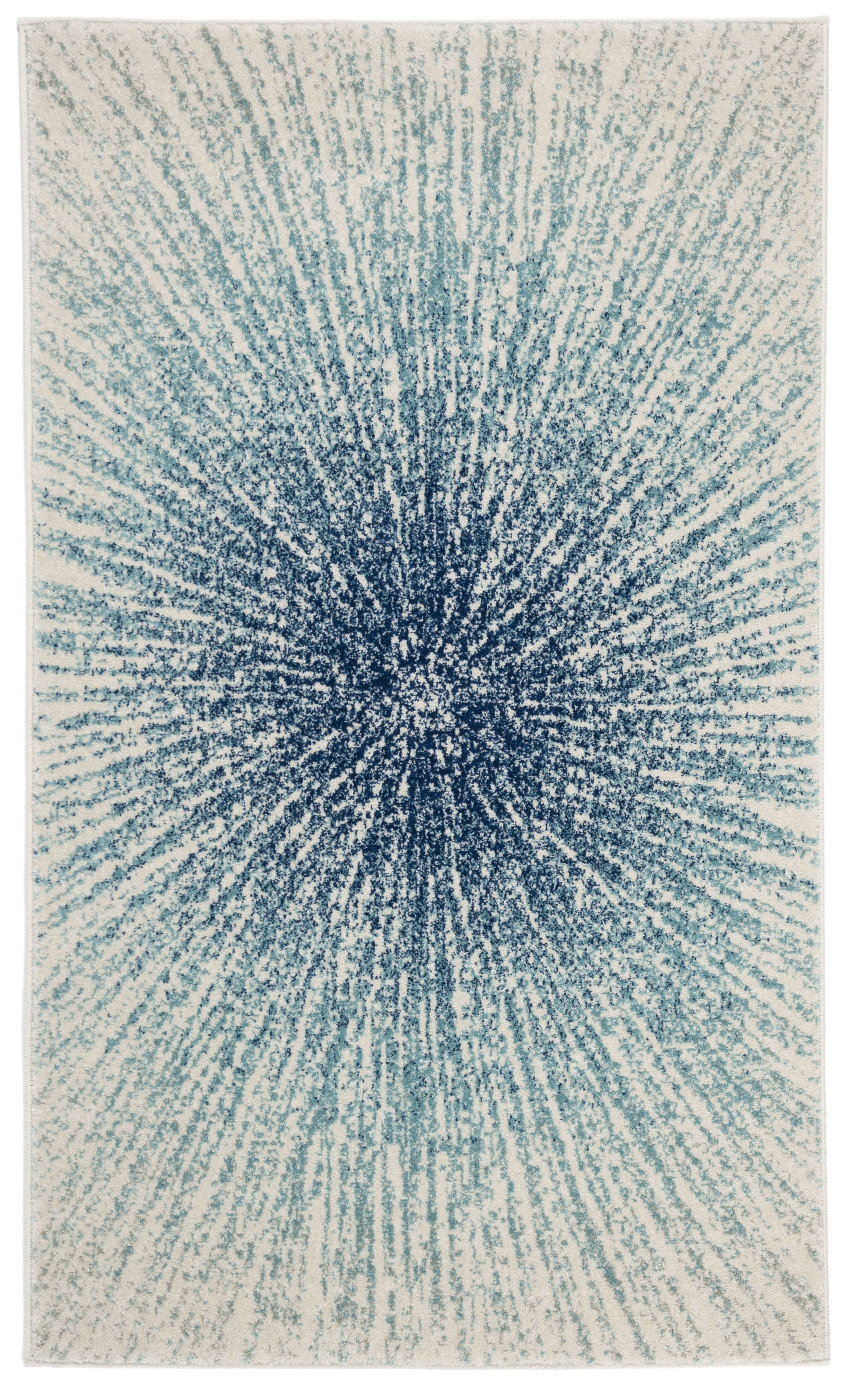 Arlo Home Woven Area Rug, EVK228A, Royal/Ivory,  3' X 5' - Image 0