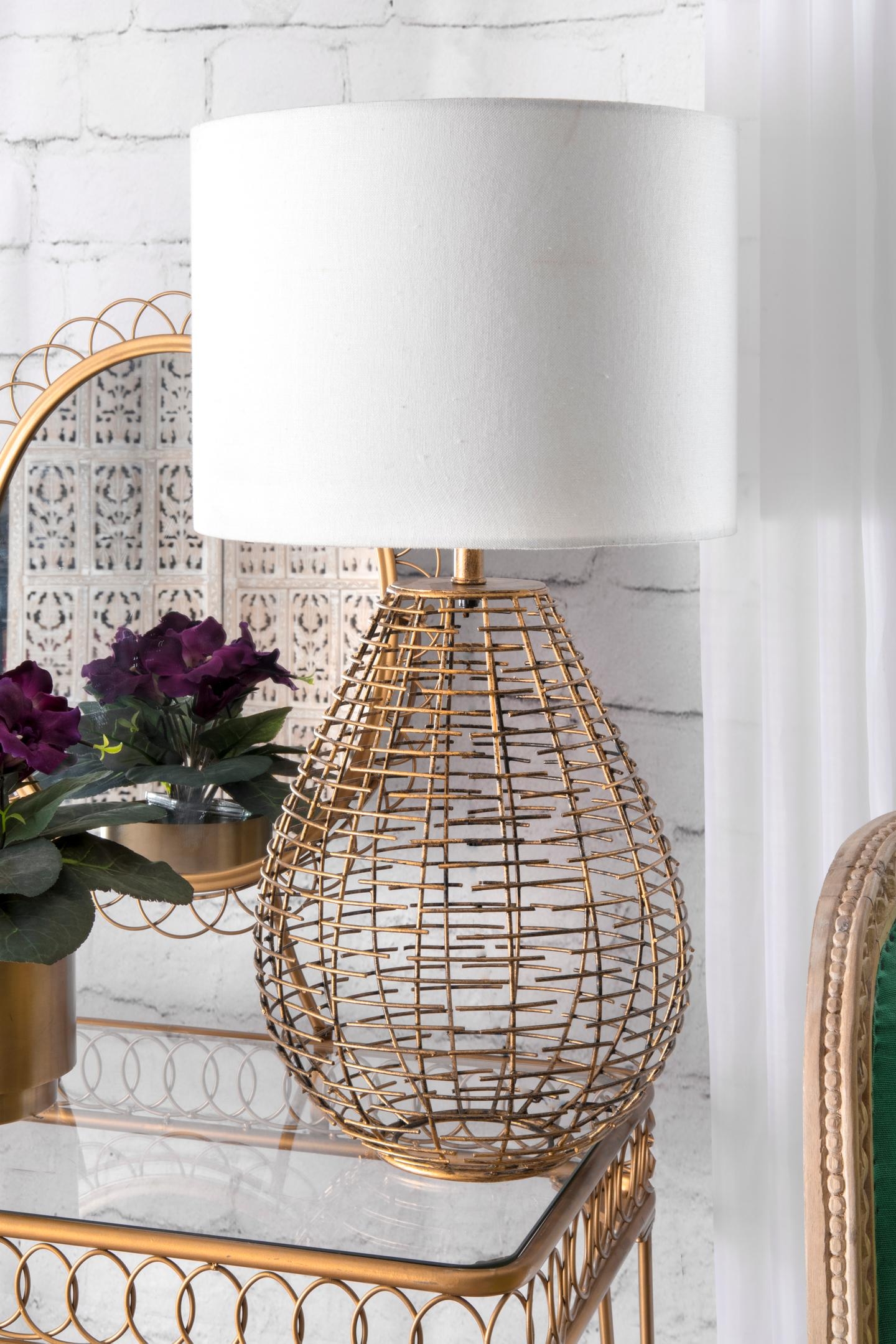 Lorain 27"  Brass Table Lamp - Image 2