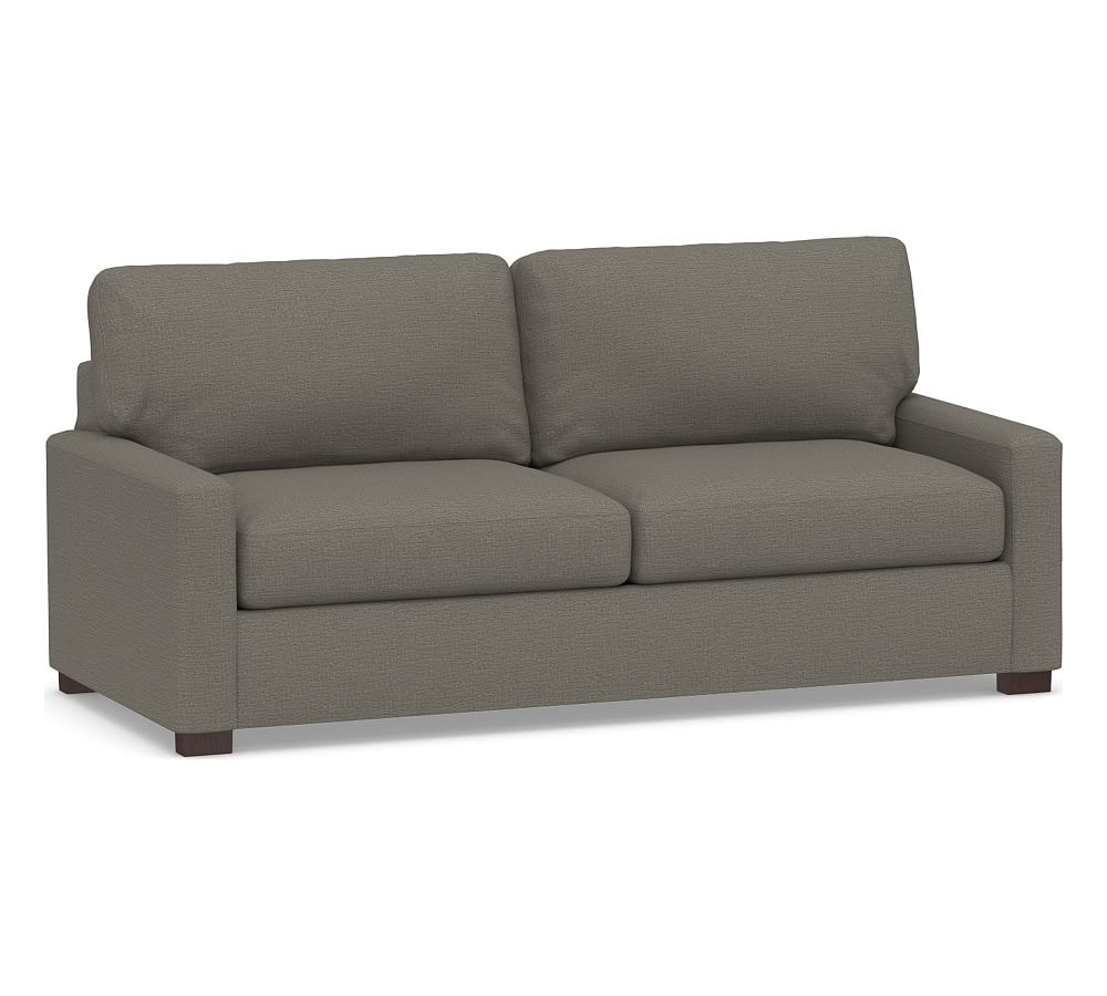 Turner Square Arm Upholstered Sofa 2-Seater 83", Down Blend Wrapped Cushions, Chunky Basketweave Metal - Image 0