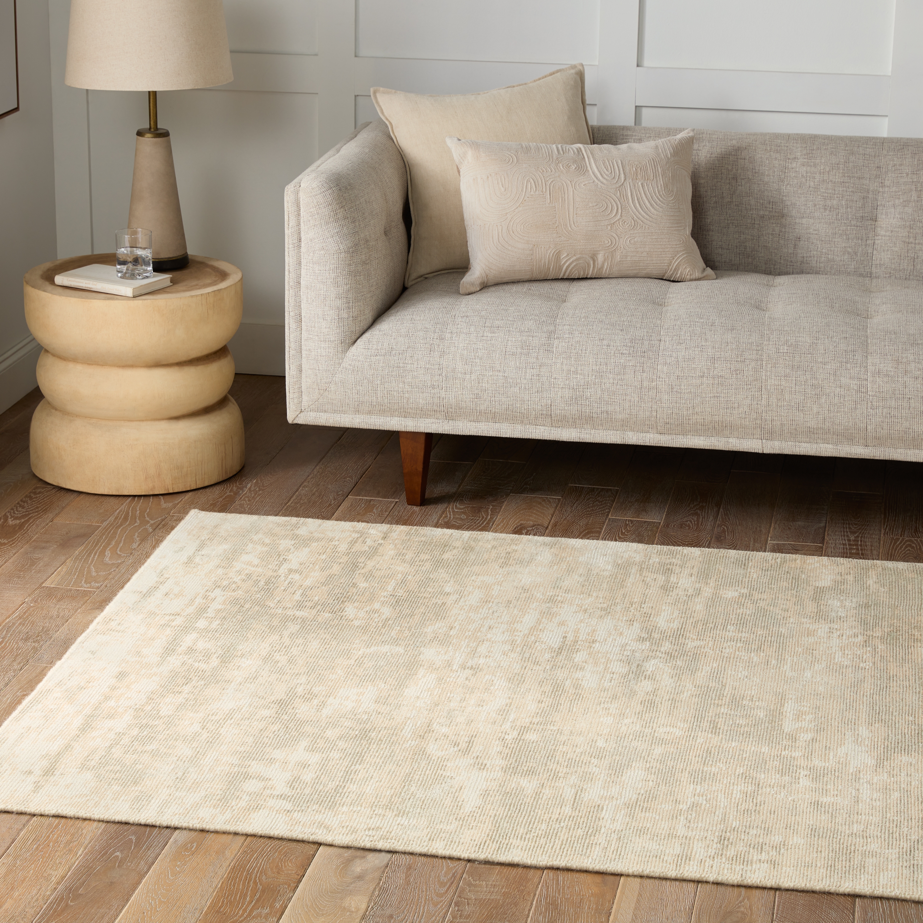 Barclay Butera by Retreat Handmade Abstract Cream/ Light Sage Area Rug (8'X10') - Image 4