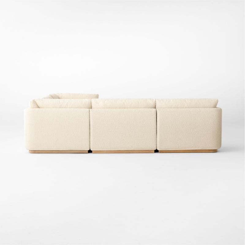 Stormo 5-Piece L-Shaped Ivory Boucle Sectional Sofa - Image 4