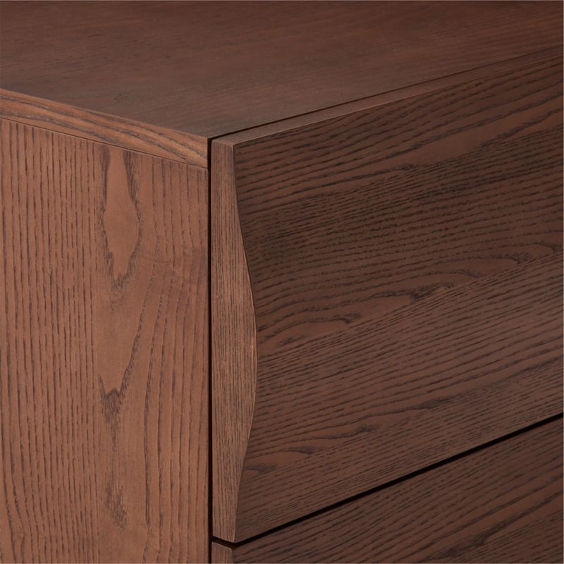 Mackay 28" Curved Wood 2-Drawer Nightstand - Image 6