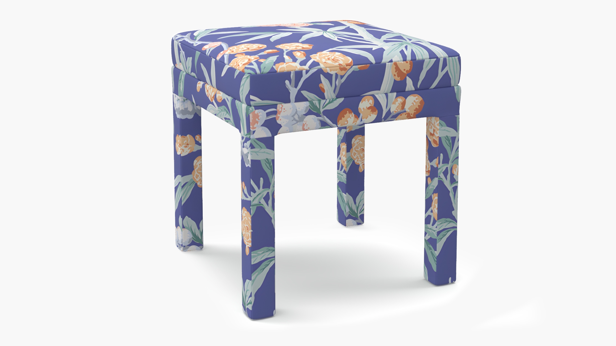 Parsons Ottoman, Lapis Lanai - Image 1