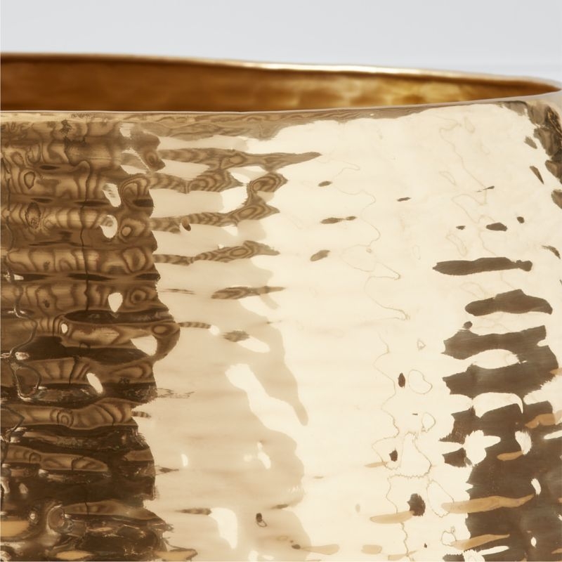 Liquid Textured Brass Christmas Tree Collar - Image 1