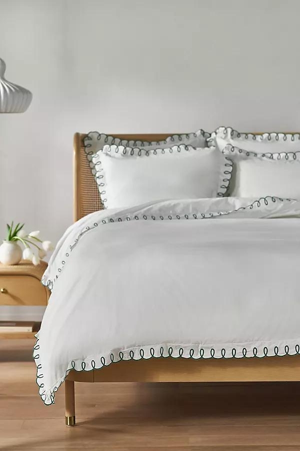 Organic Cotton Looped Embroidered Duvet Cover - Image 0
