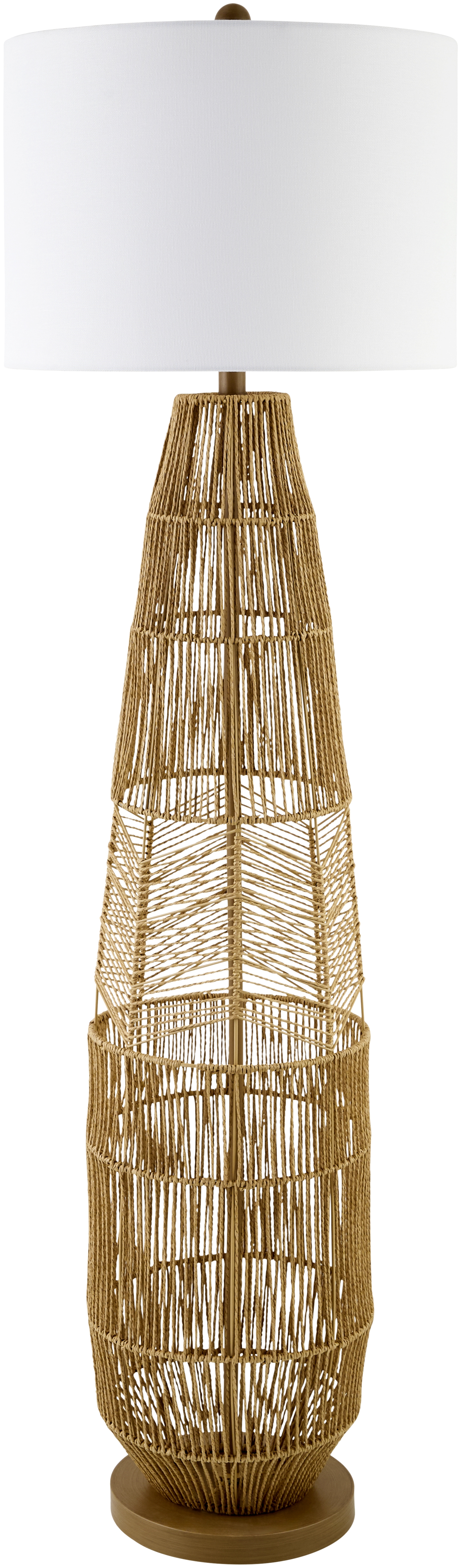 Zuru  Natural 55"H x 20"W x 20"D Accent Floor Lamp - Image 0