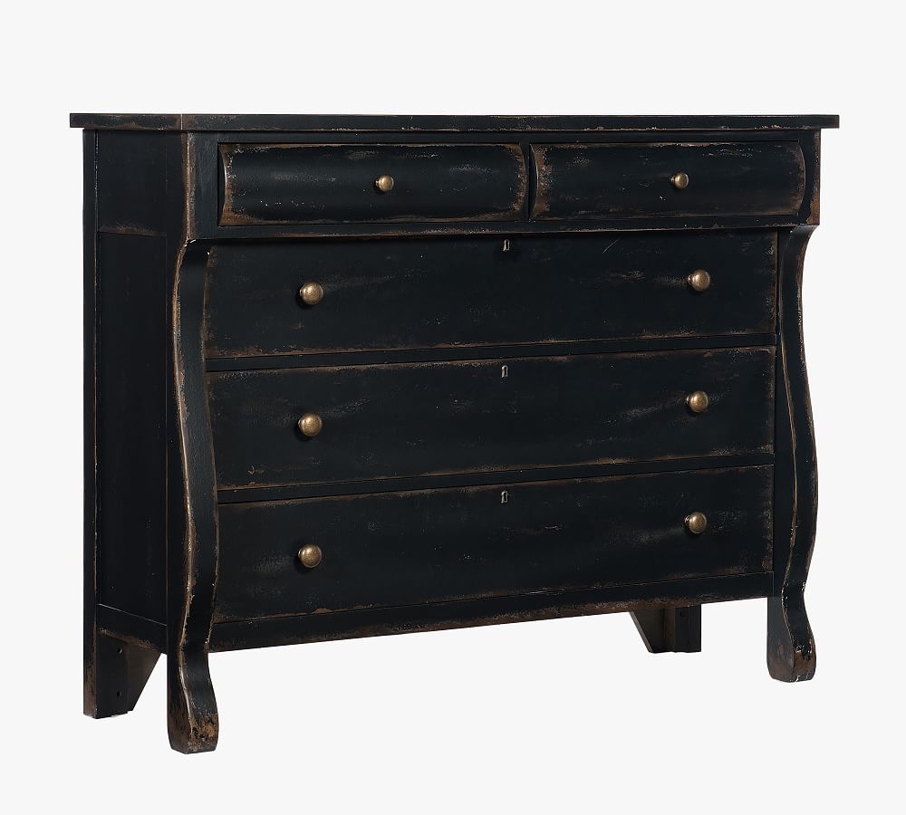 Blandy 5-Drawer Dresser, Black - Image 0