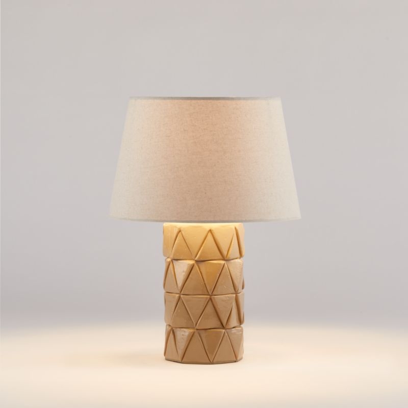Esme Table Lamp with White Taper Shade - Image 1