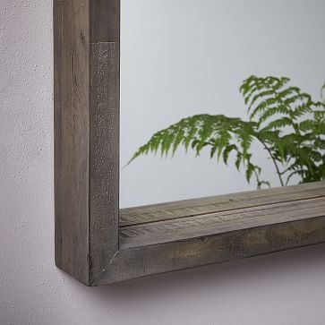 Emmerson(R) Modern Reclaimed Wood Wall Mirror - Image 1