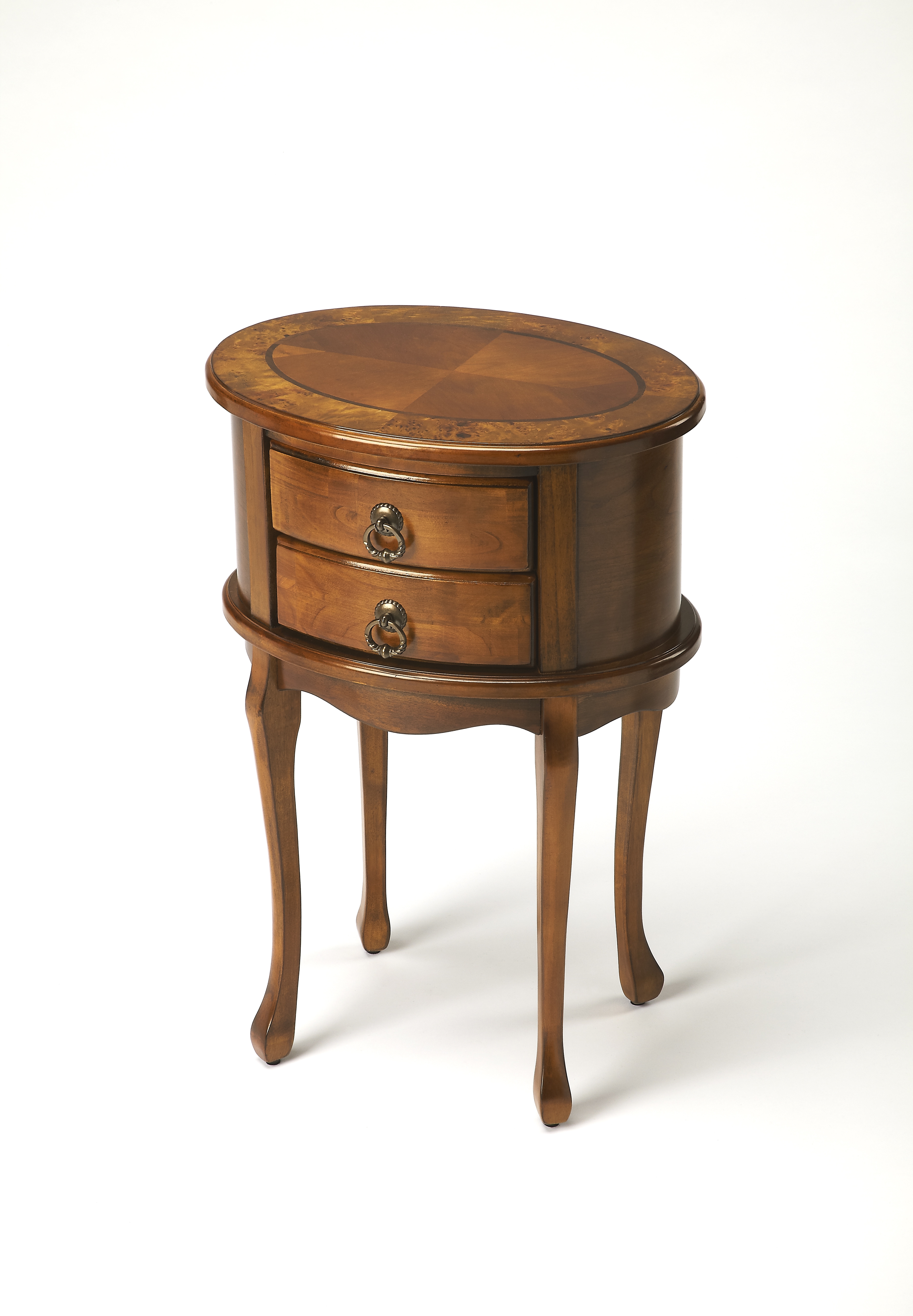 Whitley Olive Ash Oval Side Table - Image 2