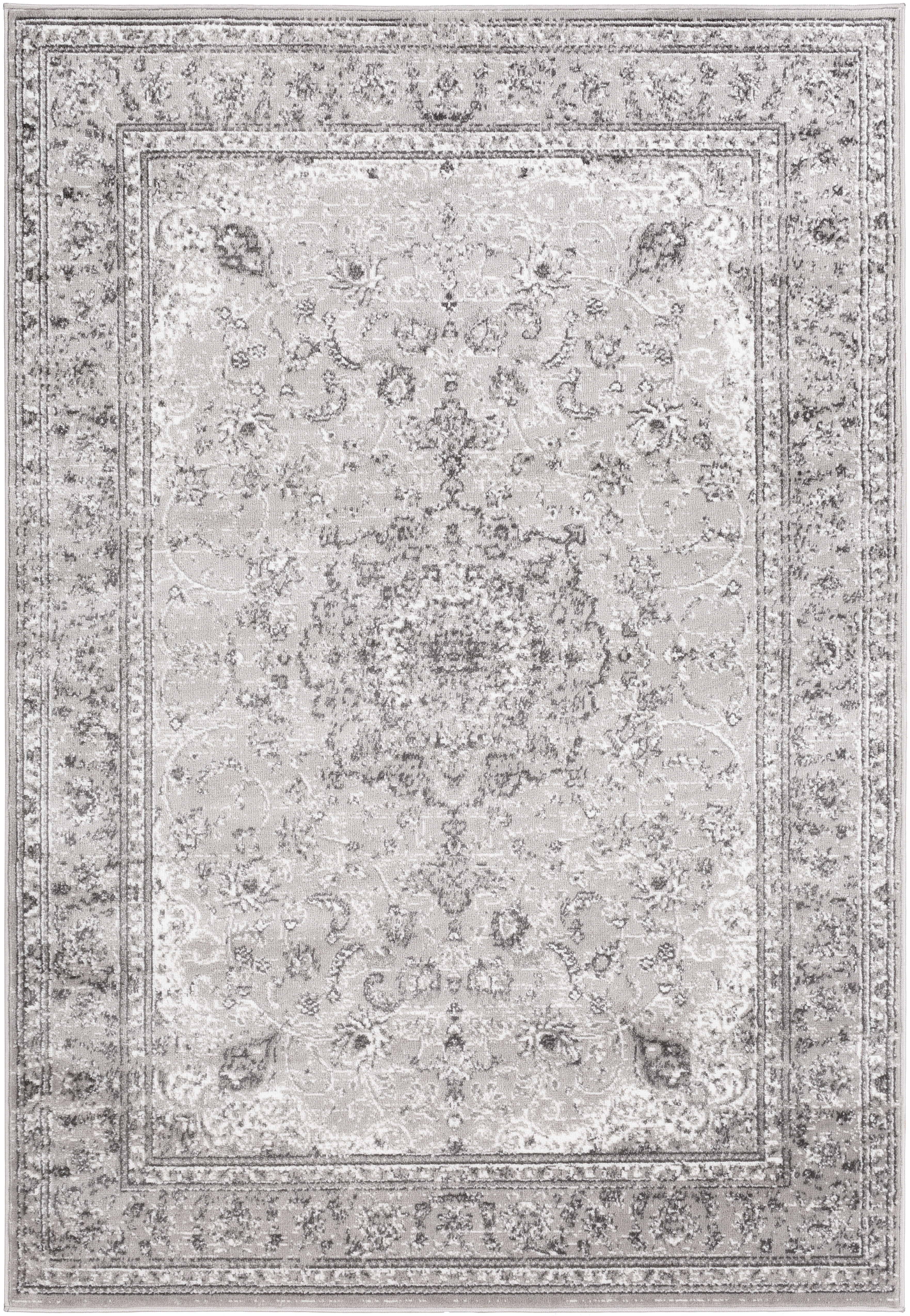 Livabliss Monte Carlo Gray Indoor 5'3" x 7'3" Machine Woven Rug - Image 0
