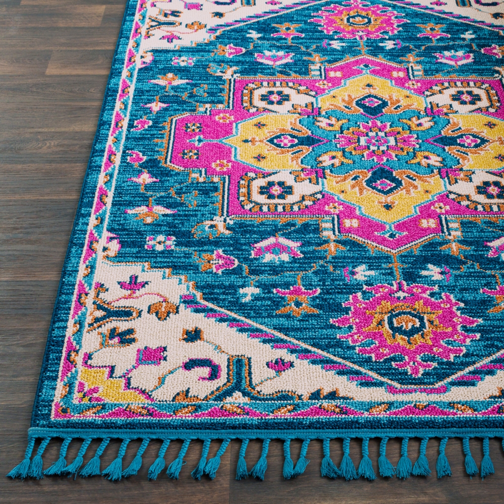 Love Blue Indoor 9'2" x 12'2" Machine Woven Rug - Image 2