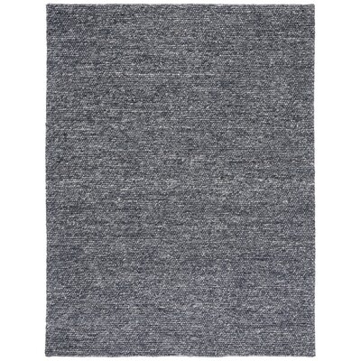 Arteria Handwoven Cotton/Wool Dark Gray Area Rug - Image 0