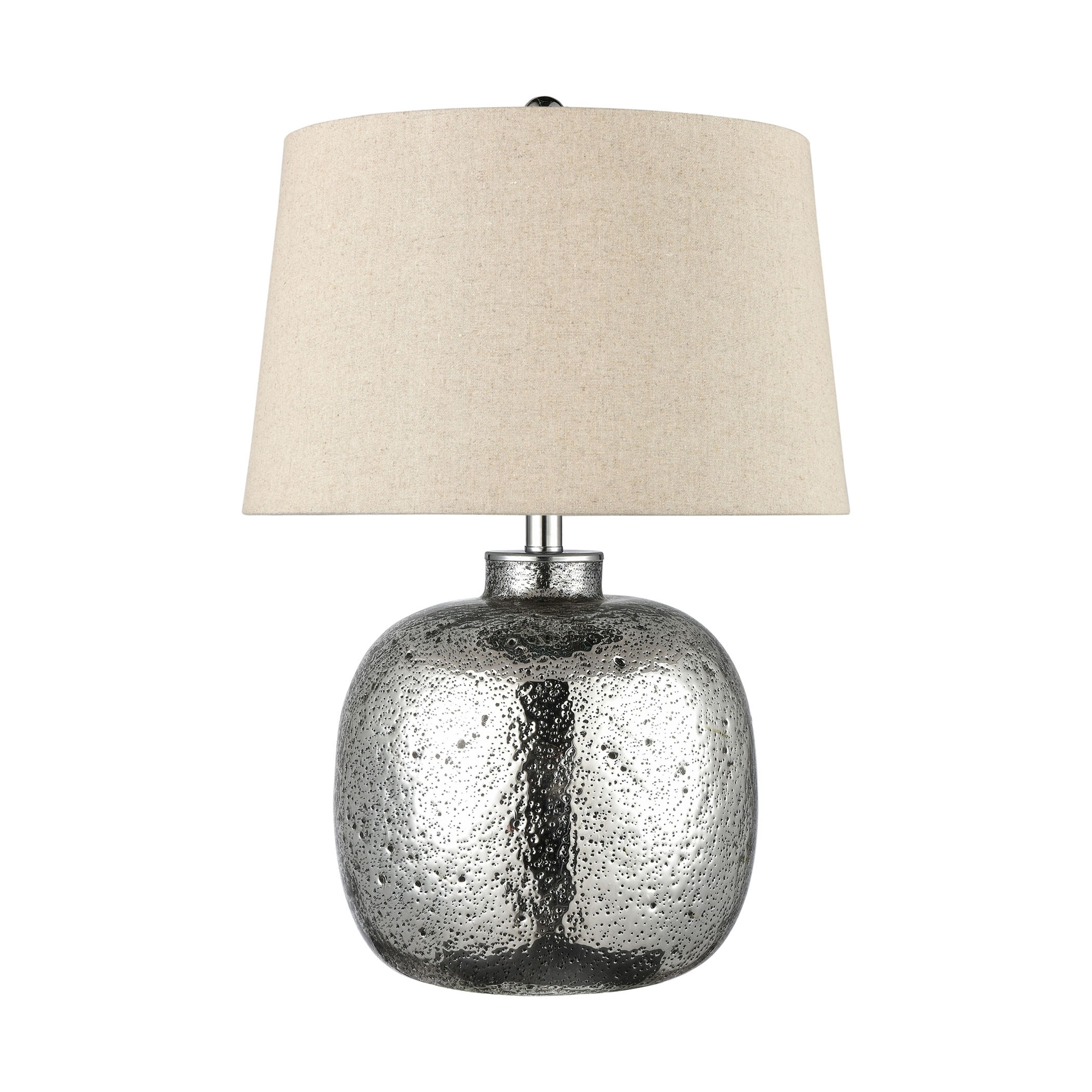 Cicely 24'' High 1-Light Table Lamp - Silver Mercury - Image 1
