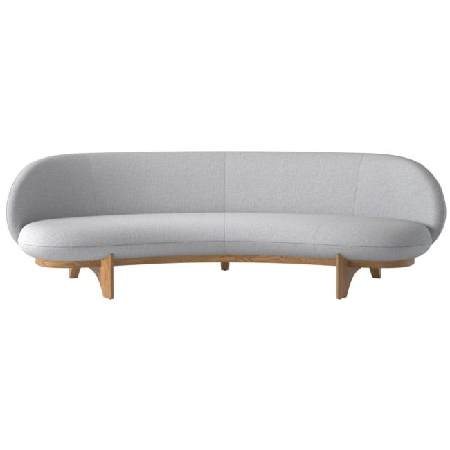 Newt 97" Curved Sofa Artisan Ash - Image 0