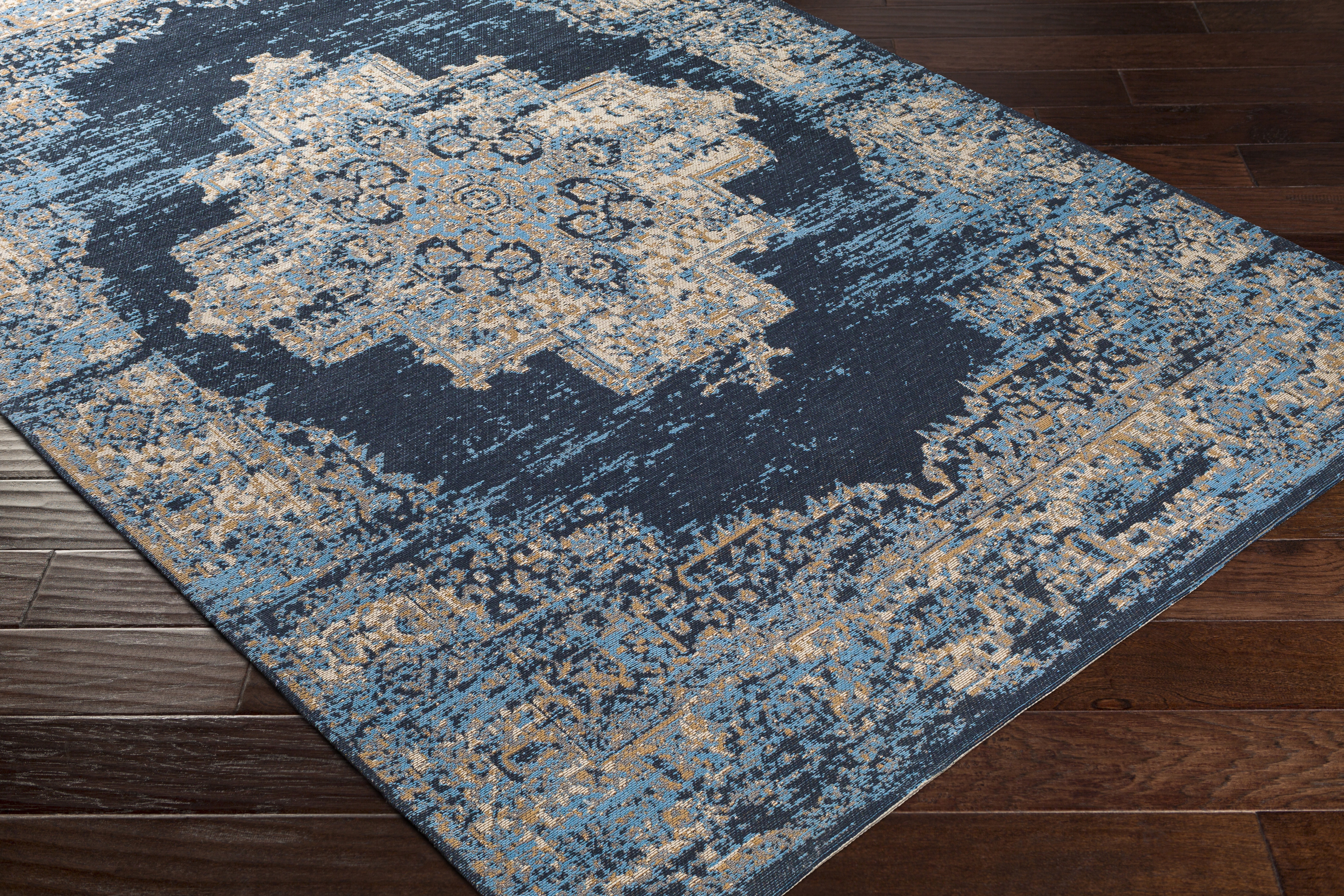 Amsterdam Blue Indoor 8' x 10' Handmade Rug - Image 2