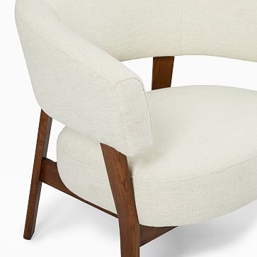 Juno Chair, Poly, Sand Twill, Natural Oak legs - Image 4