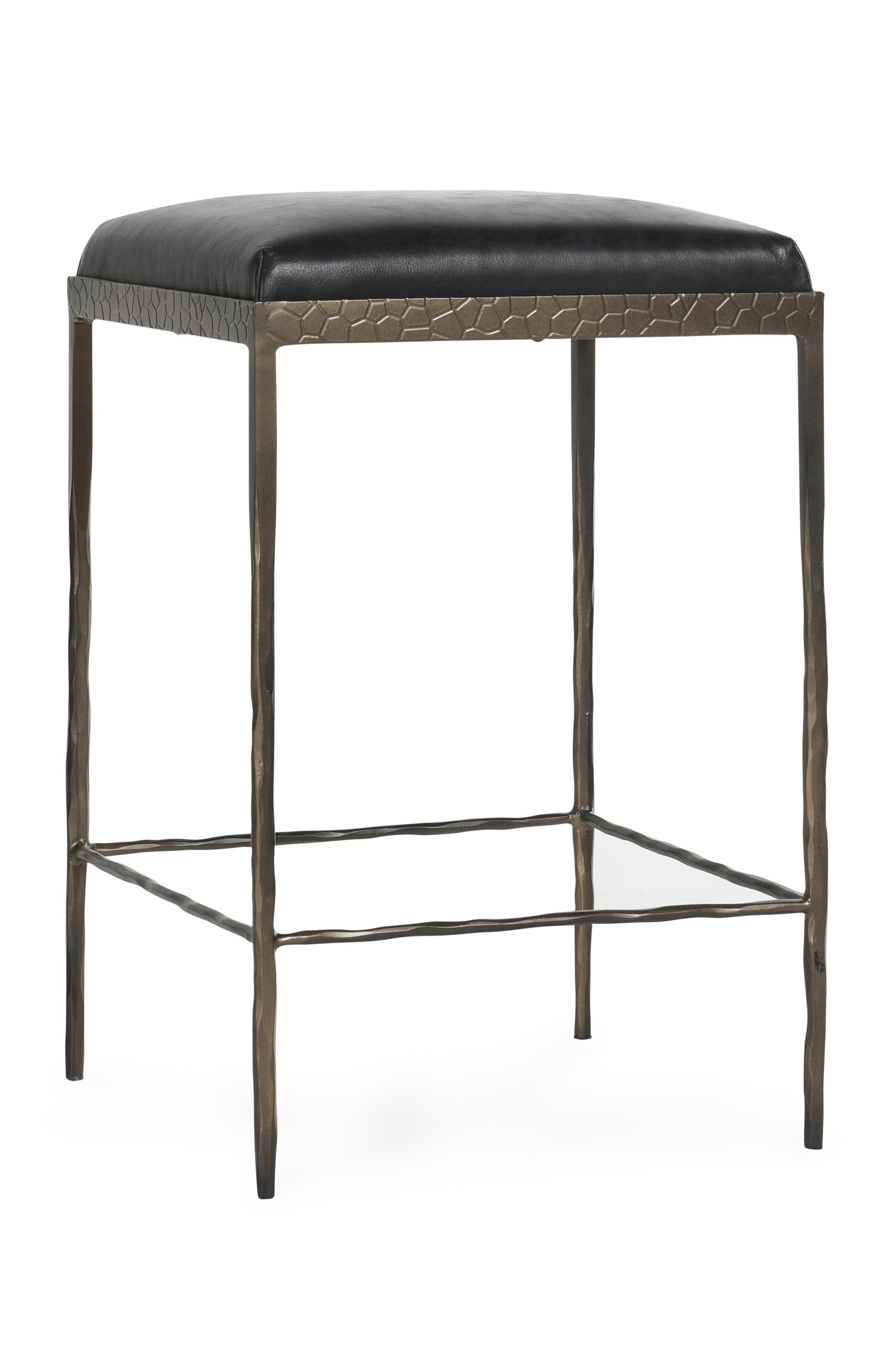 Bose Leather 26" Counter Stool Onyx Black - Image 0