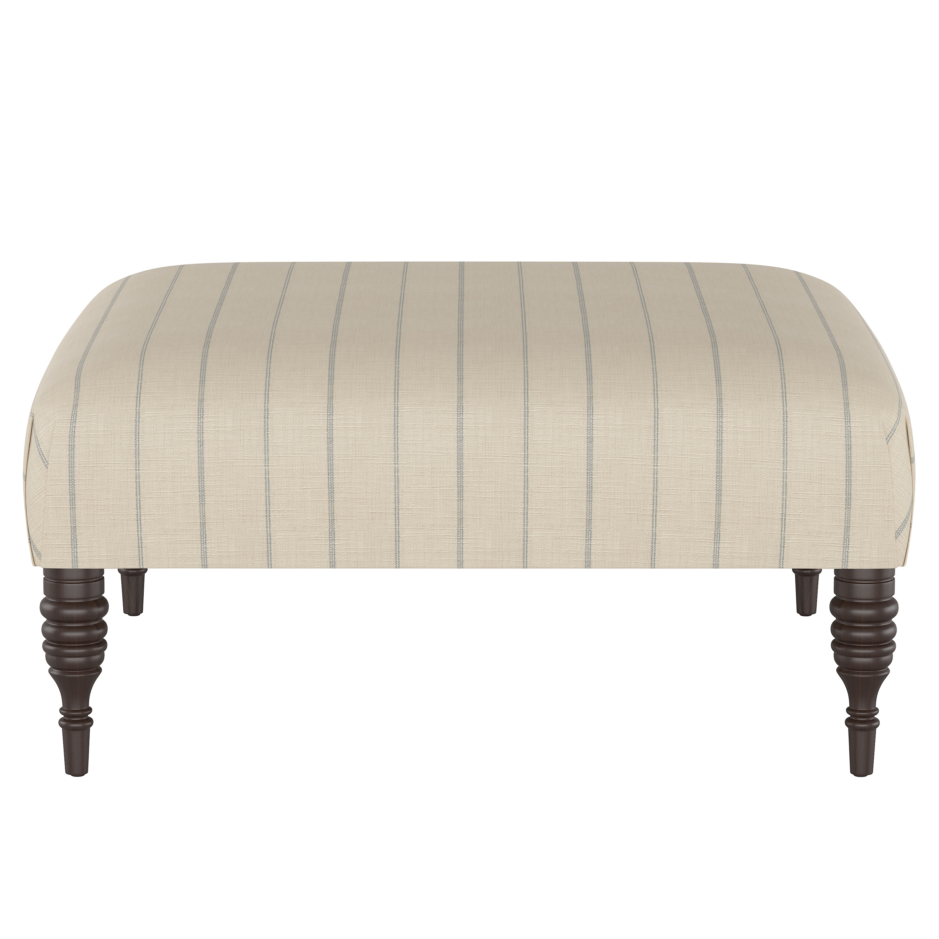 Algren Cocktail Ottoman with Turned Legs - Image 1