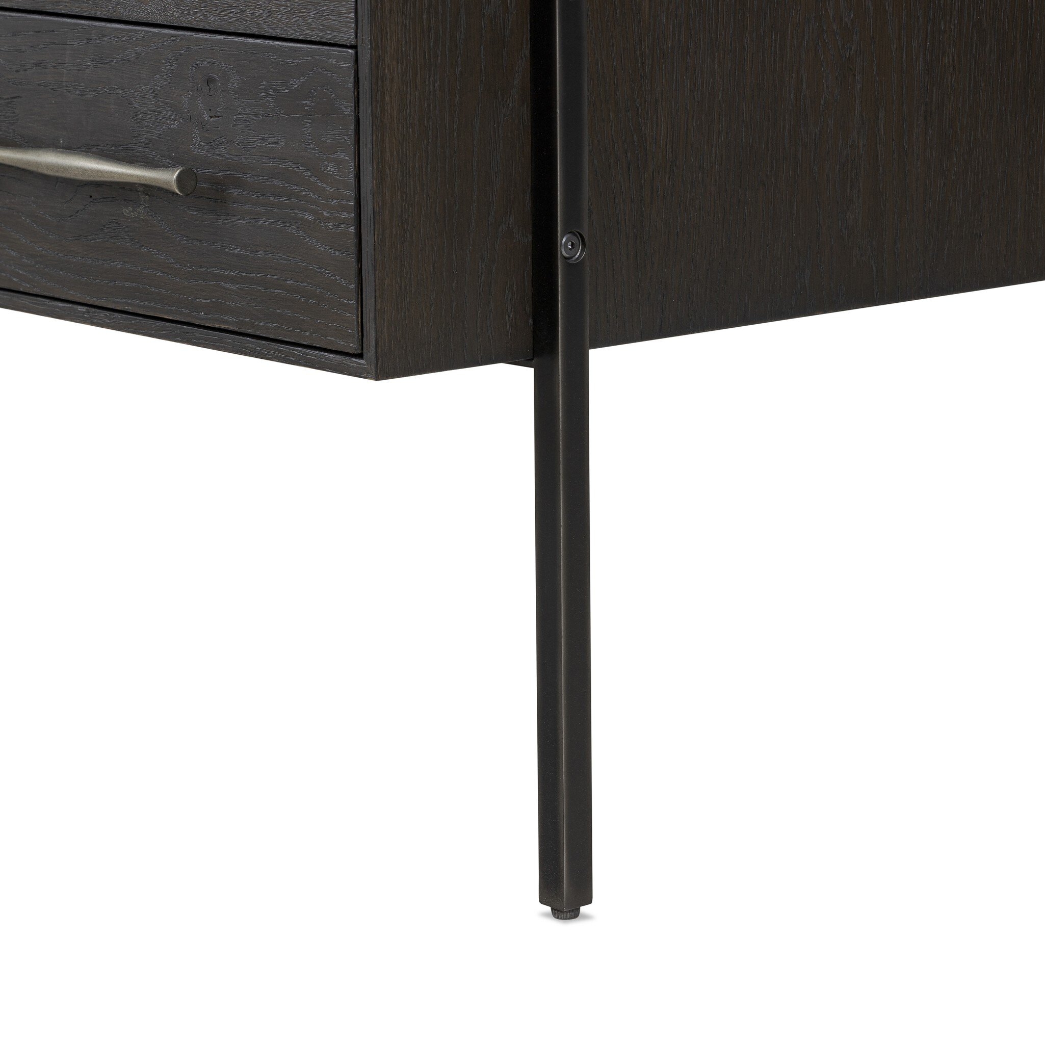 Lauren Desk - Charcoal Oak Resawn Veneer - Image 10