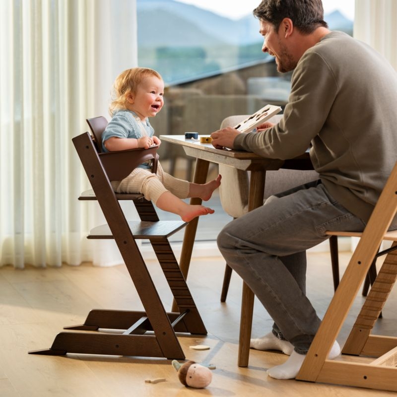 Stokke ® Tripp Trapp ® Warm Brown Oak Wood Baby High Chair - Image 2