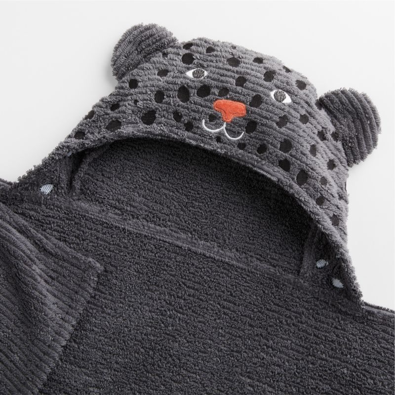 Panther 100% Organic Cotton Hooded Kids Towel - Image 3