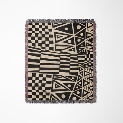 Cocodili Geometric 100% Cotton Blanket - Image 0