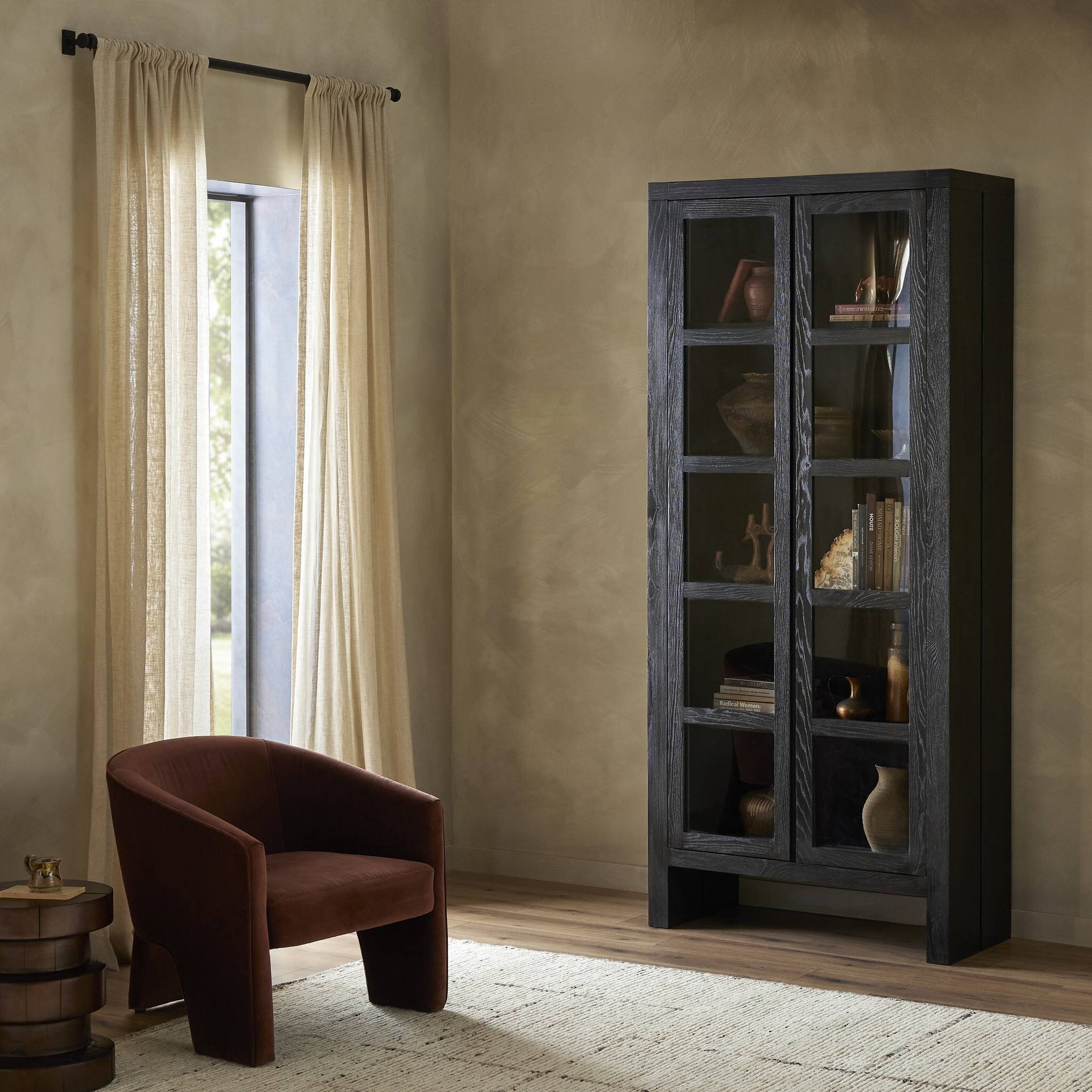 Warby Cabinet - Worn Black Veneer - Image 12