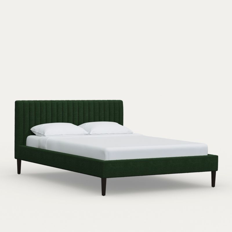 Camilla King Boucle Fern Channel Bed - Image 1