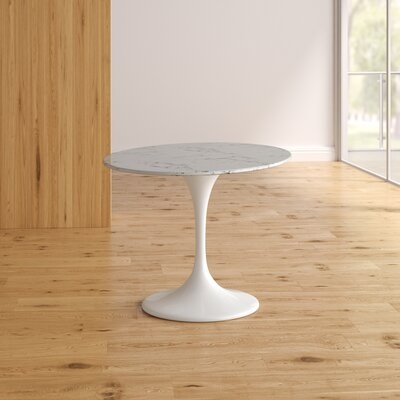 Kylee Artificial Marble Oval-Shaped Dining Table - Image 0